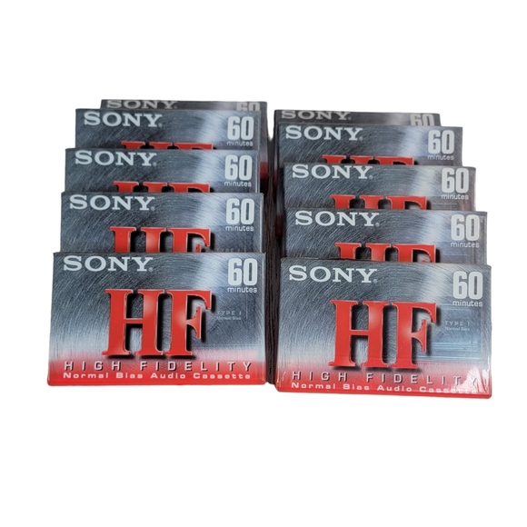 Sony High Fedility Normal Bias Audio Cassettes Blank Media Set of 10 NIP 60 Min - Picture 6 of 7